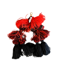 Tassle Red & Black Mix