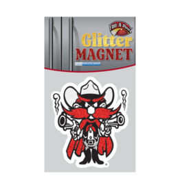 Glitter Raider Red Magnet