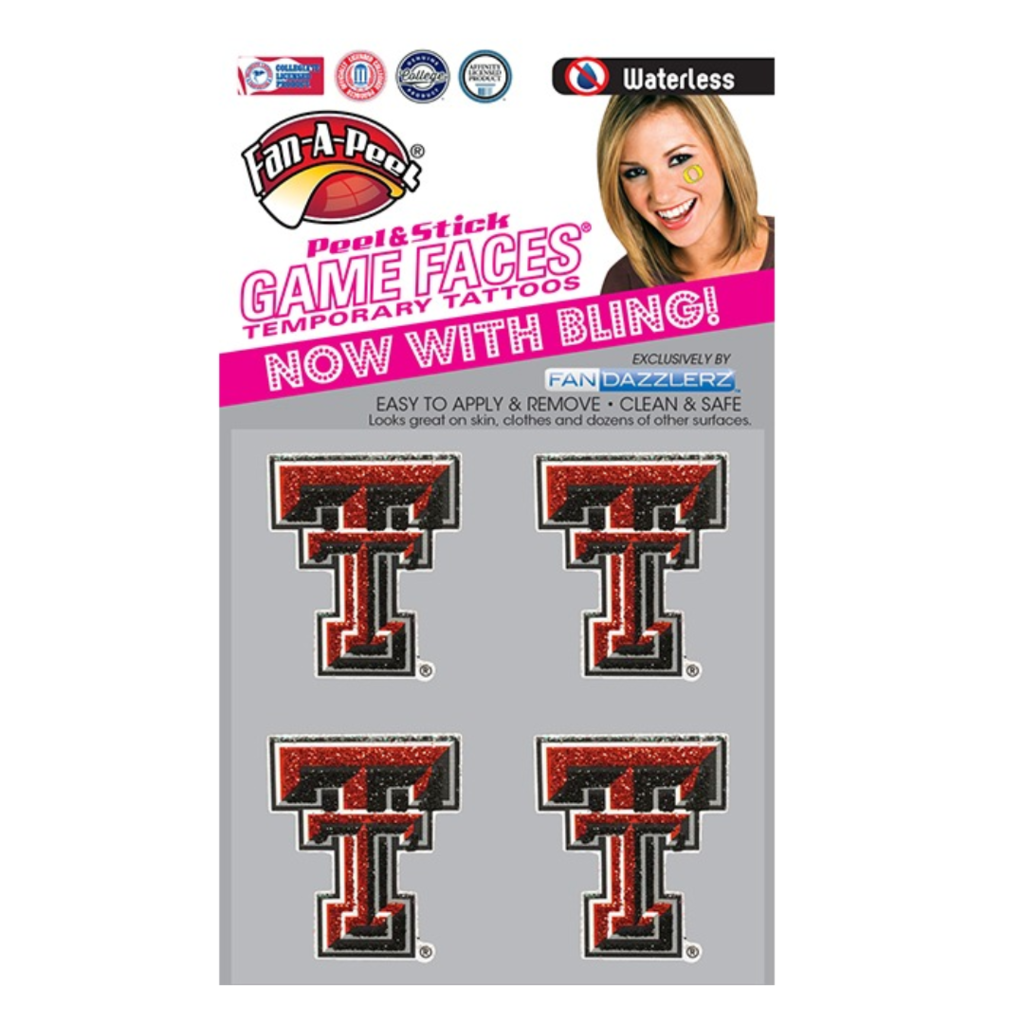 Bling Double T Tattoo 4 Pack