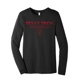 Outline Throwback Basketball Long Sleeve Tee