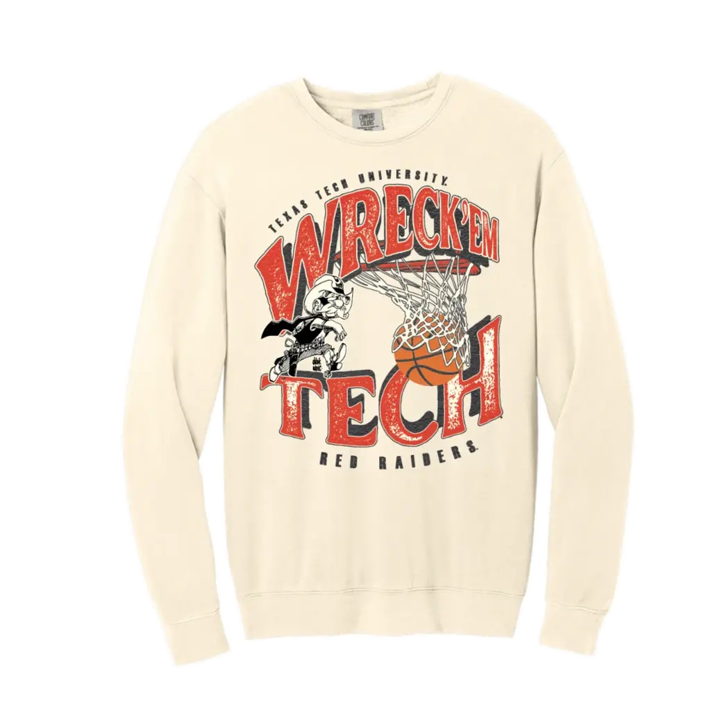 Independent Trading Co Vintage Basketball Crew Sweatshirt