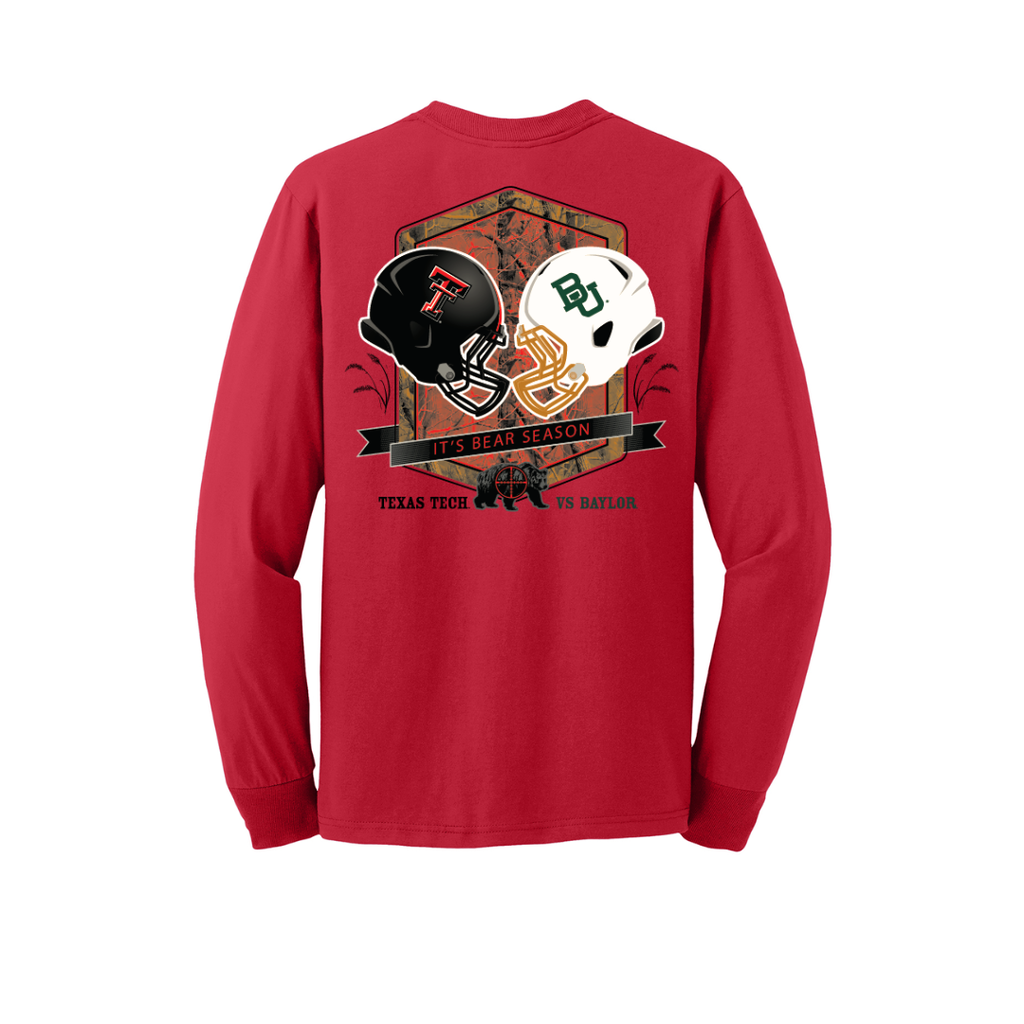 JerZees Happy Hunting Baylor Long Sleeve Tee