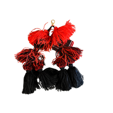 Tassle Red & Black Mix