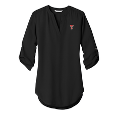 Port Authority Ladies Textured Crepe Blouse