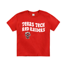 Groovy Raider Red Toddler Short Sleeve Tee