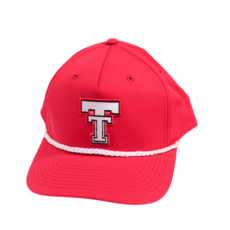 Snapback Classic Rope Patch Cap - Red