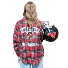 Gameday Social Raider Red Varsity Plaid Shirt