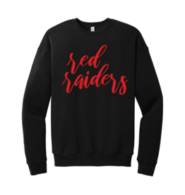 Puff Script Red Raider Sweatshirt