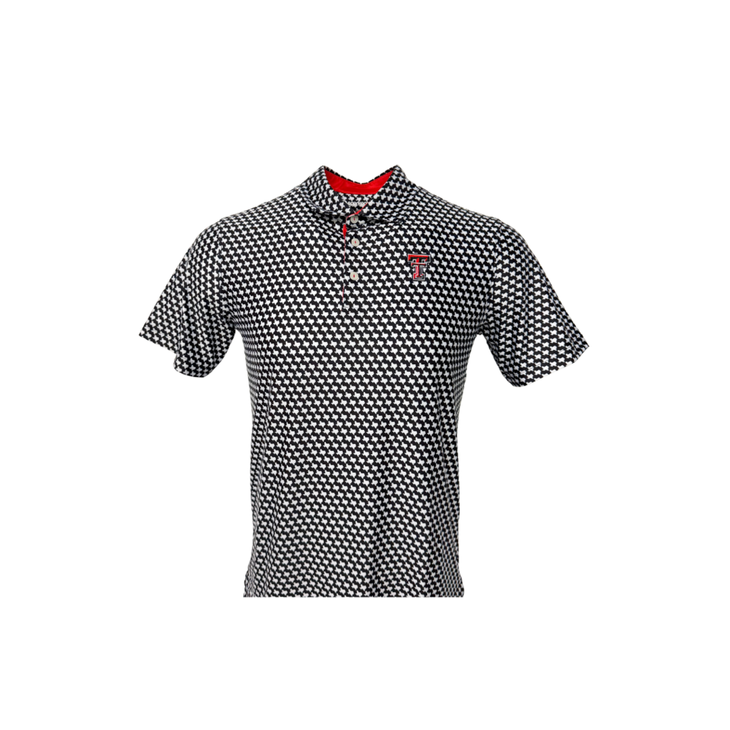 SprkPolo Texas Sublimated Youth Polo with Double T