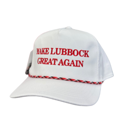 Great State Cap Co Make Lubbock Great Again Rope Cap