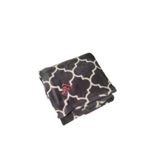 Quatre Foil Grey/White Blanket