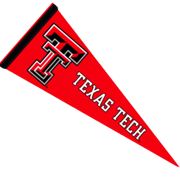 Red Felt Pennant 12x30