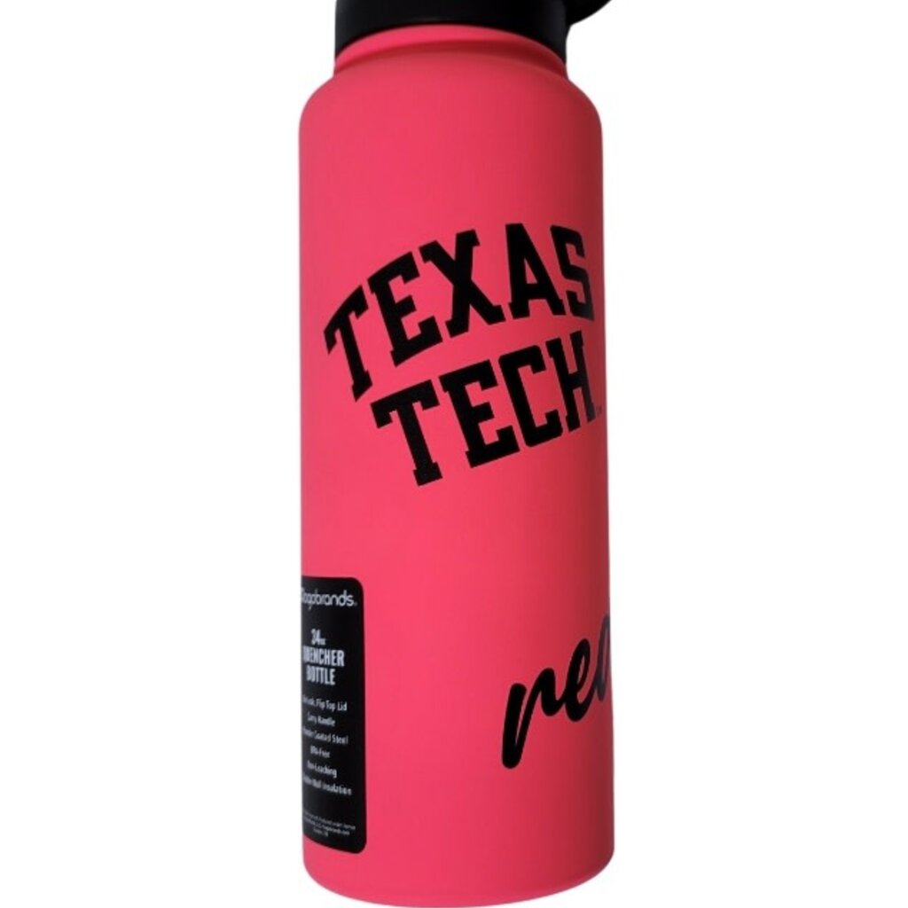 Soft Touch Quencher 34oz Stainless Bottle - Hot Pink