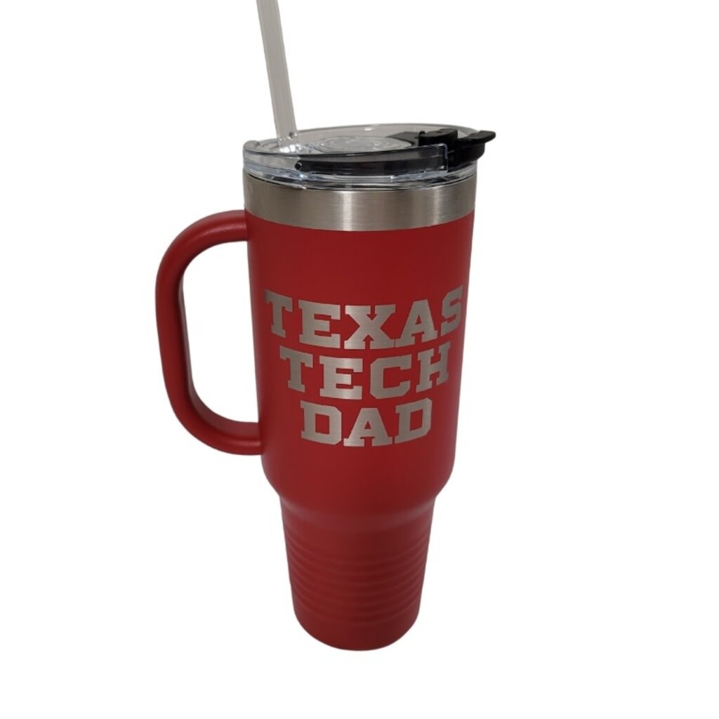 JDS Polar Camel 40oz Dad Tumbler with Straw - Red