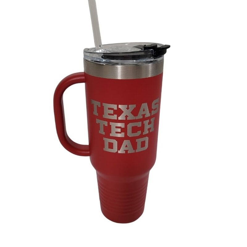 JDS Polar Camel 40oz Dad Tumbler with Straw - Red