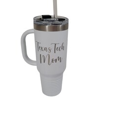 JDS Polar Camel 40oz Mom Tumbler with Straw - White