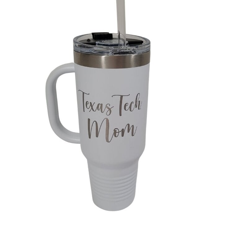 JDS Polar Camel 40oz Mom Tumbler with Straw - White