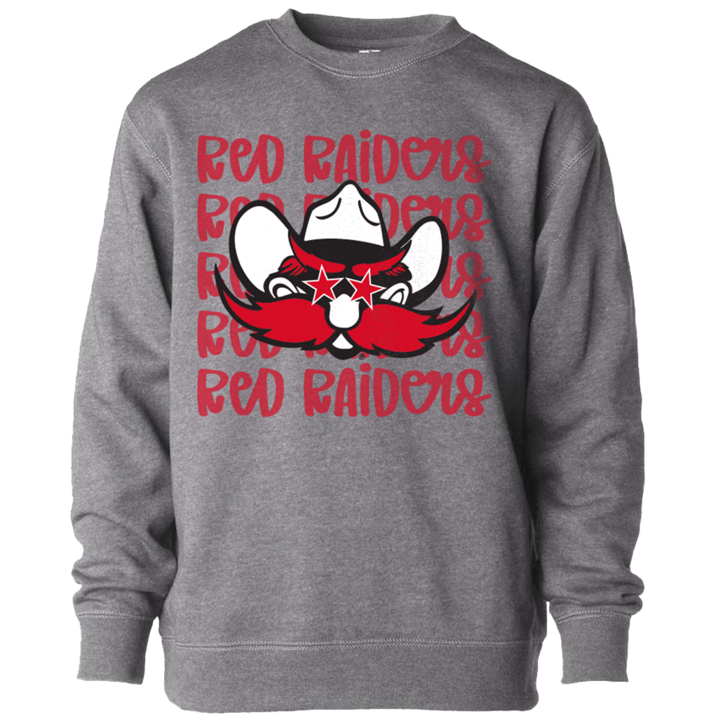 Independent Trading Co Raider Red Stars Lightweight Crew Sweatshirt