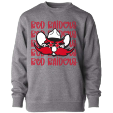 Independent Trading Co Raider Red Stars Lightweight Crew Sweatshirt