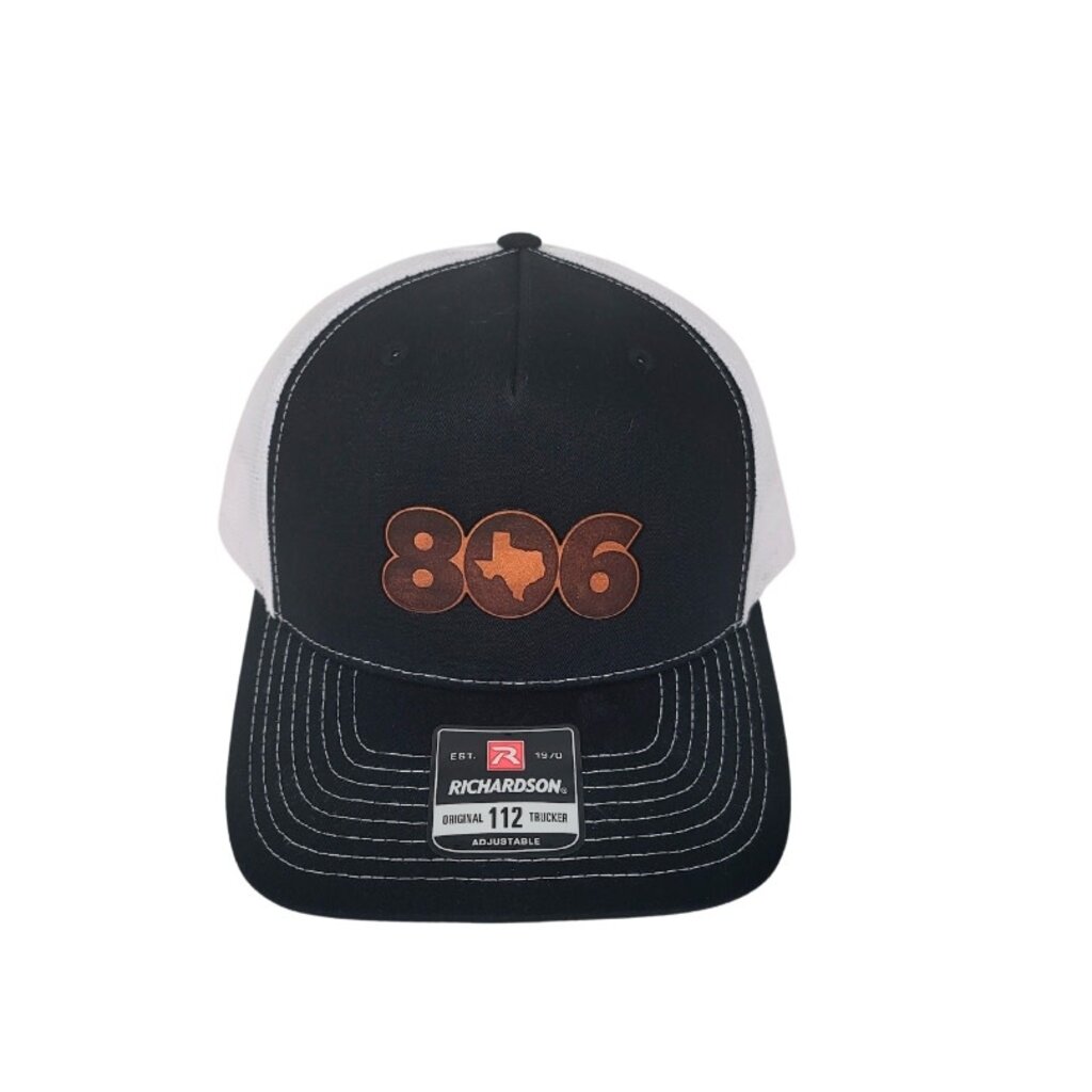 806 Patch Trucker Cap - Black/White