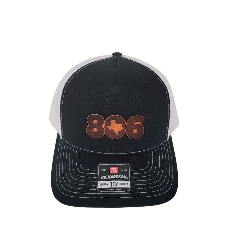 806 Patch Trucker Cap - Black/White