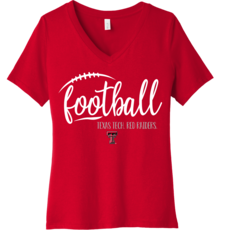 Football Wave V-neck Tee