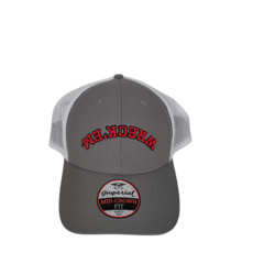 Imperial Wreck ‘em Upside Down Structured Trucker Cap - Grey/White