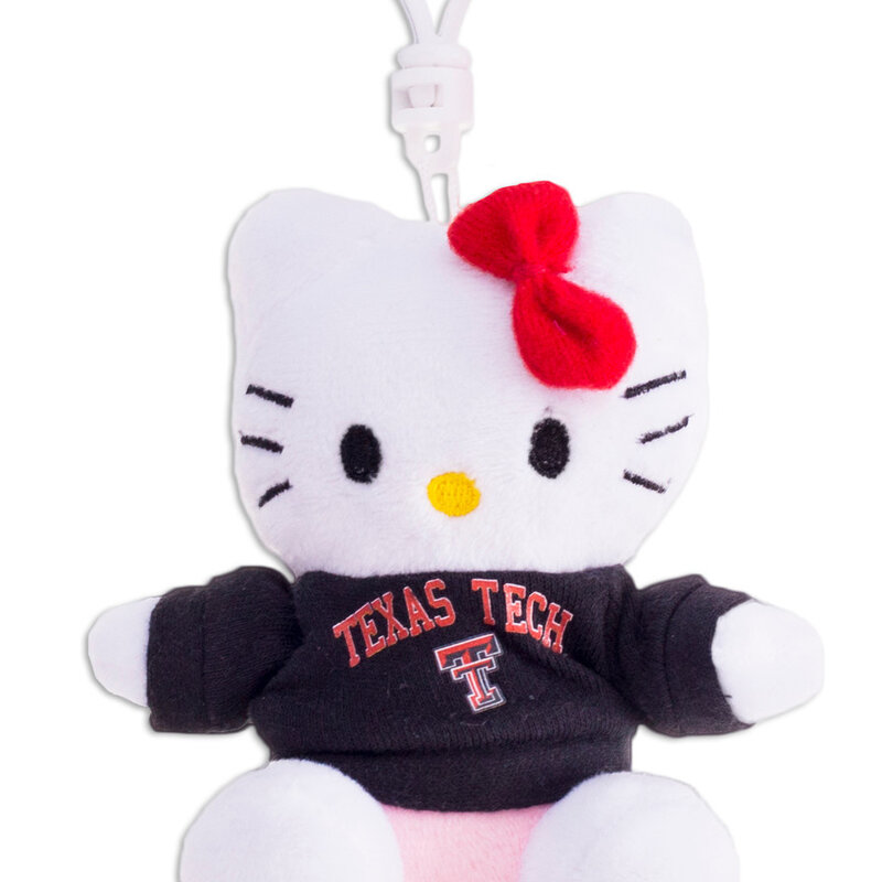 Texas Tech Hello Kitty Keychain 4"