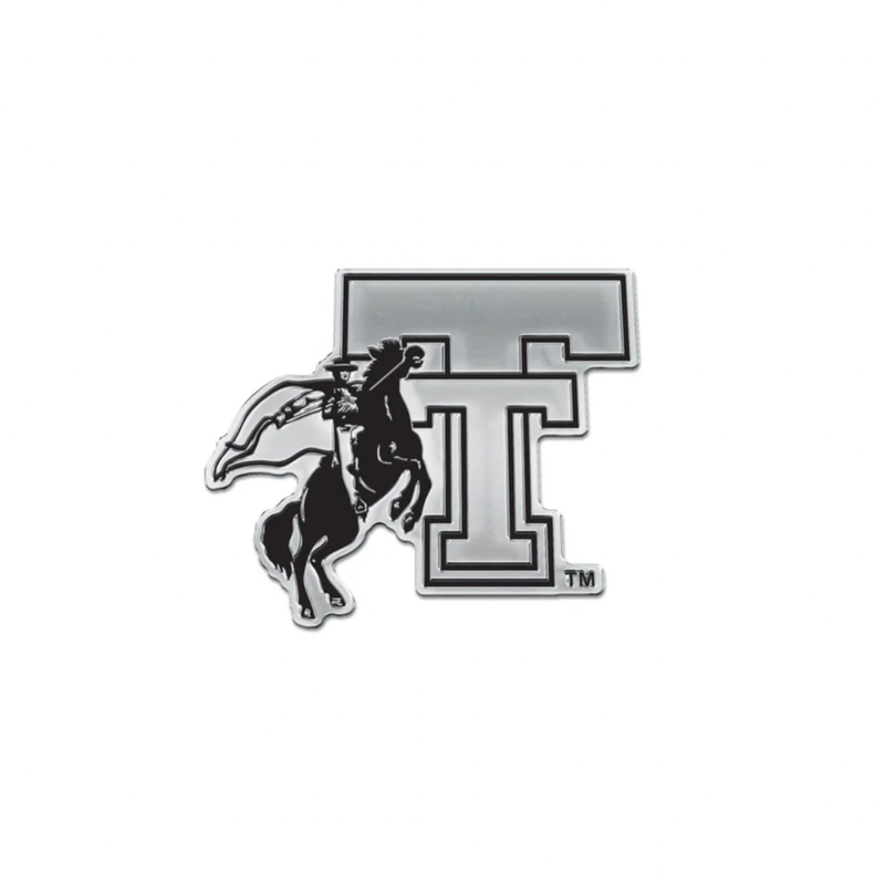 Horse & Rider Chrome Auto Emblem