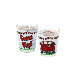 Guns Up Shot Glass
