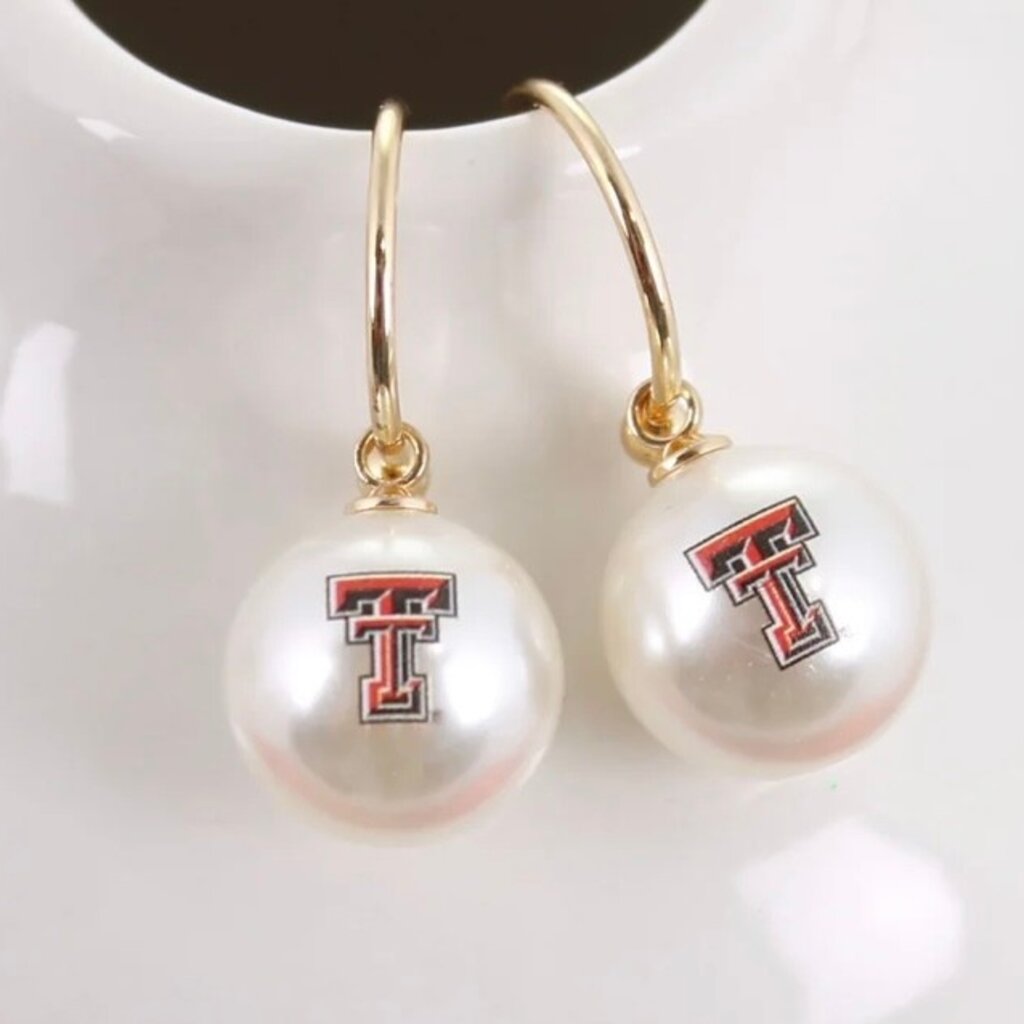 Pearl Gold Hoop Earrings