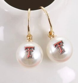 Season's Jewelry Pearl Gold Hoop Earrings