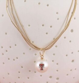 Pearl Logo Gold 18" 3 Strand Necklace
