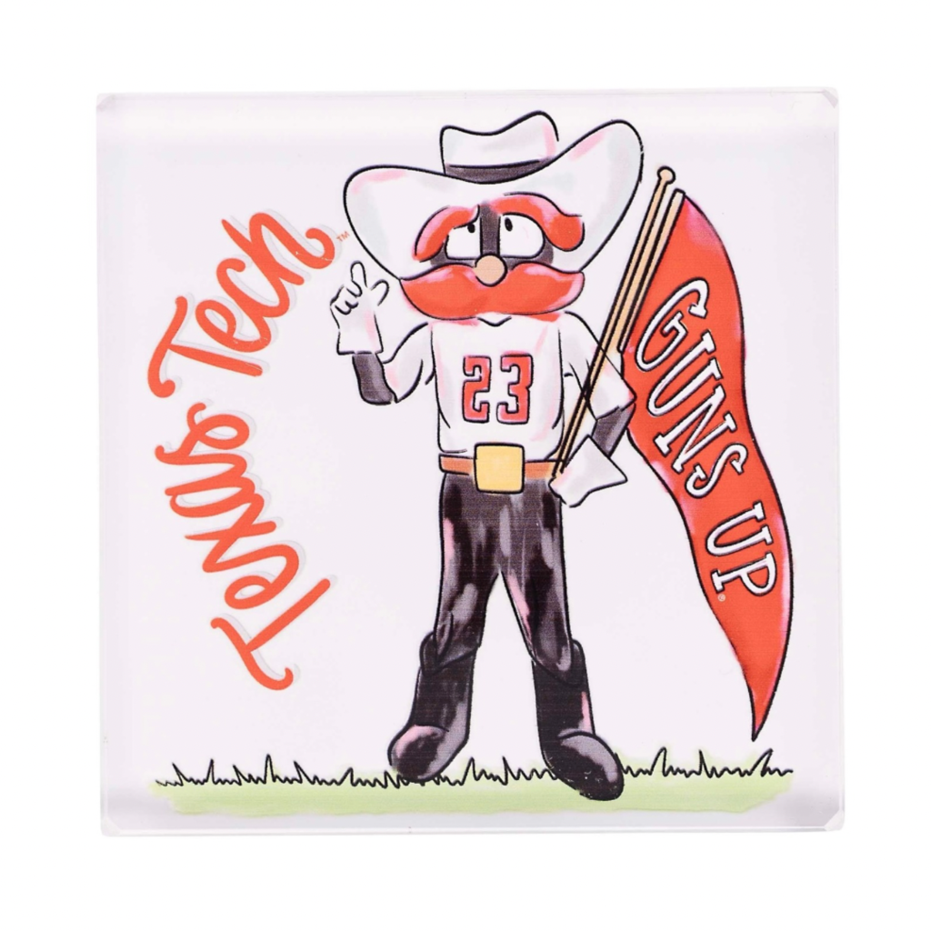 Acrylic Raider Red Paperweight