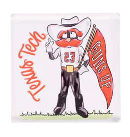 Acrylic Raider Red Paperweight
