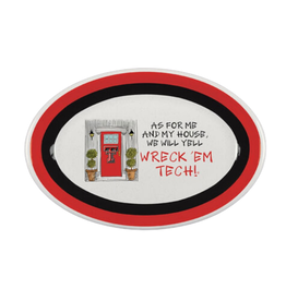 Magnolia Lane As for Me and My House Large Oval Plate