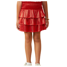 Hayden Girls Metallic Red Skort