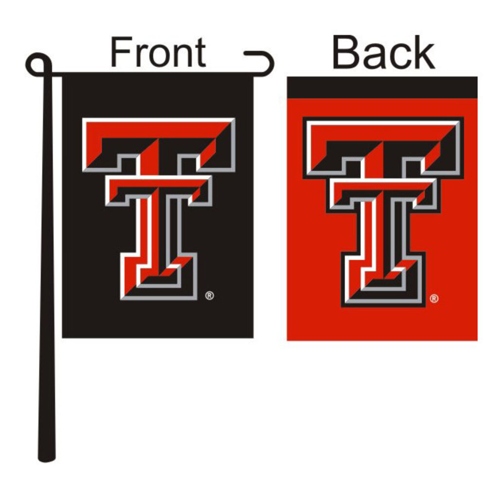 Two Sided Garden Flag Red/Black 13" x 18"