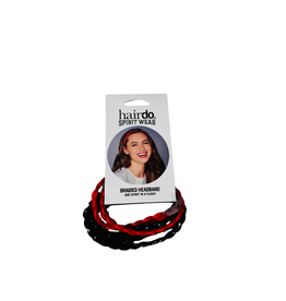 Spirit Hair Braided Headband -  Red & Black 2 Pack