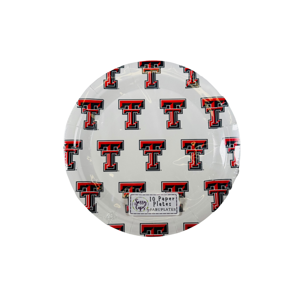 Double T Repeat Paper Plates- 7" - 10 Pack