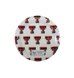 Double T Repeat Paper Plates- 7" - 10 Pack
