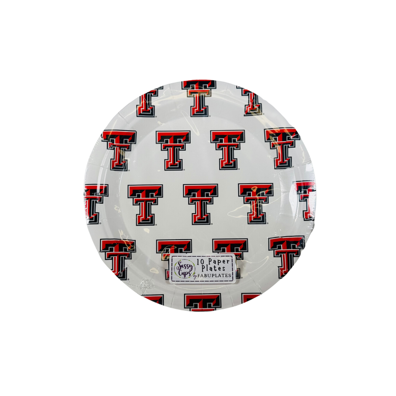 Double T Repeat Paper Plates- 7" - 10 Pack