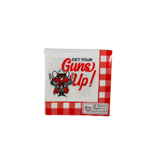 Raider Red Checkered Napkins - 20 pack