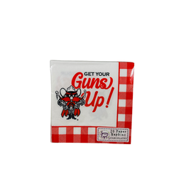 Raider Red Checkered Napkins - 20 pack