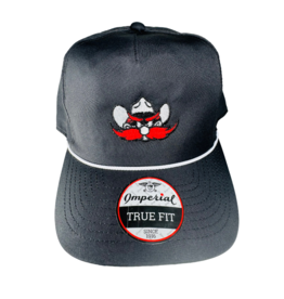 Imperial Raider Red Adjustable Rope Cap - Black