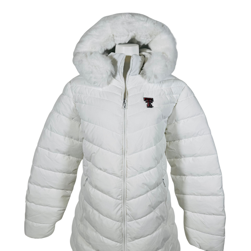 River Trail Ladies Puffer Jacket with Fur Hood