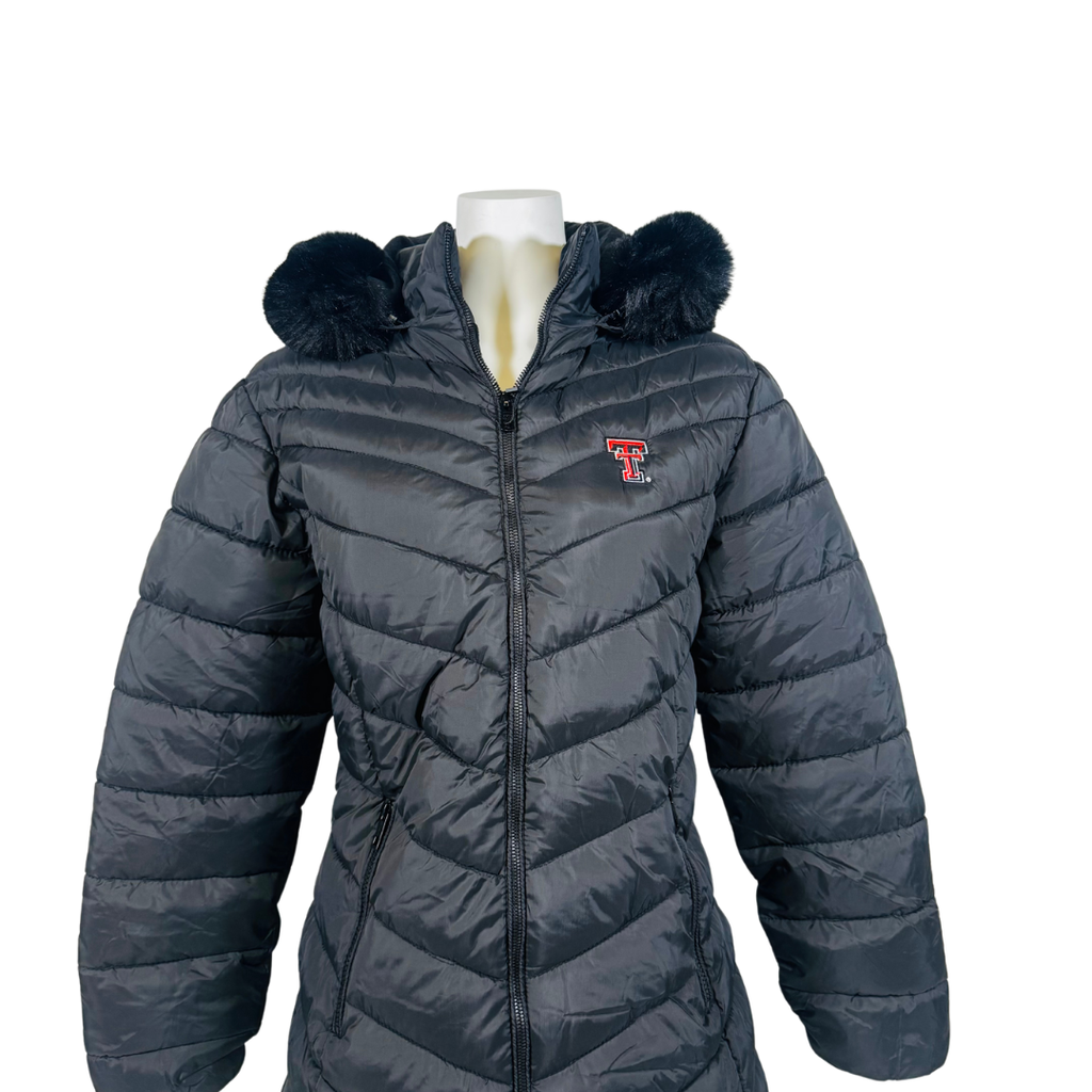 River Trail Ladies Puffer Jacket with Fur Hood