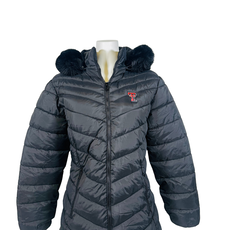 River Trail Ladies Puffer Jacket with Fur Hood