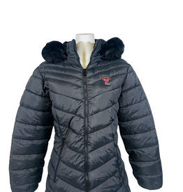 River Trail Ladies Puffer Jacket with Fur Hood