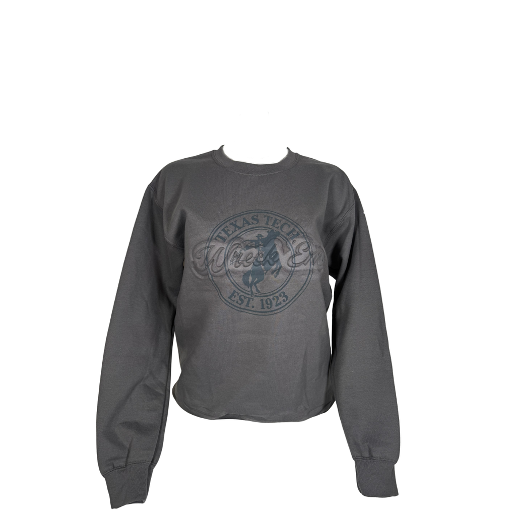 In Your Face Horse & Rider Wreck 'em Embossed Sweatshirt